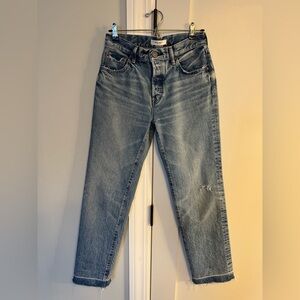 Moussy Vintage Princeton straight. Size 25. Light blue.